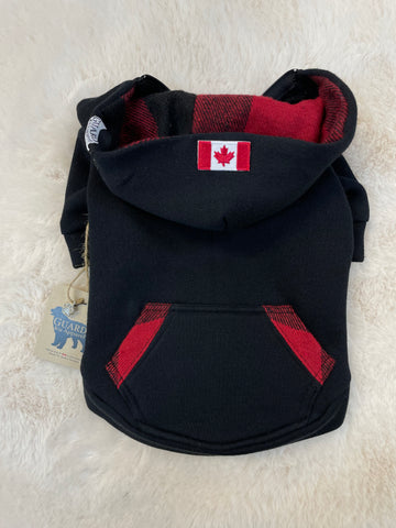 Black and Red Plaid Hoodie